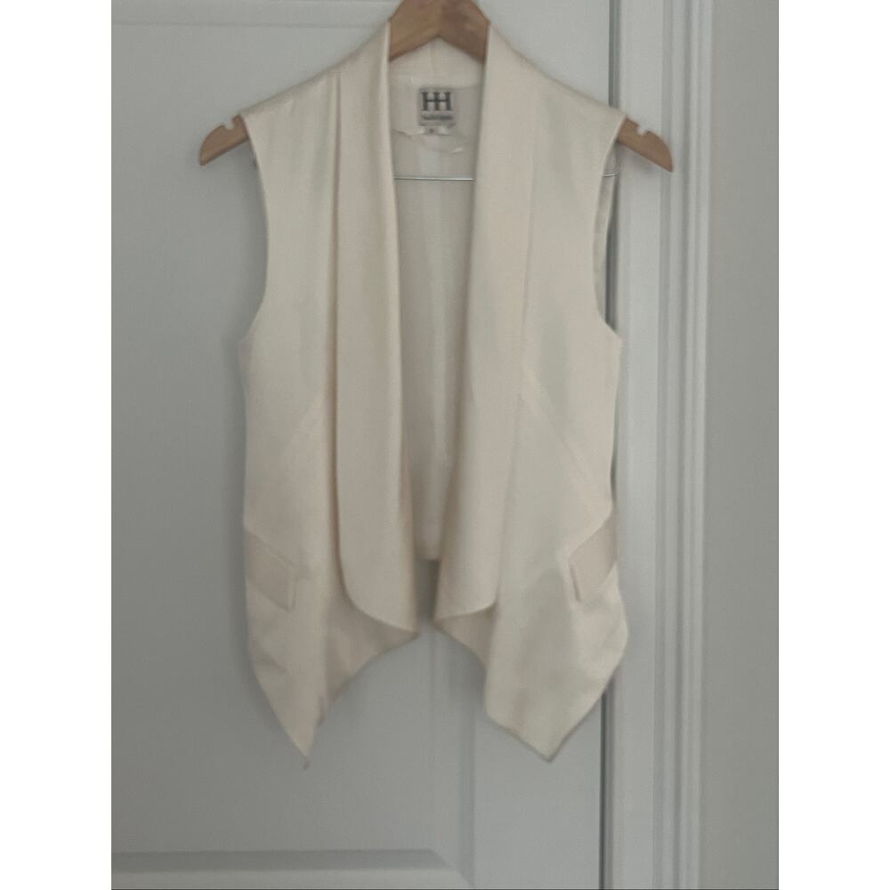 Haute Hippie Swan 100% silk Vest ivory sz. S